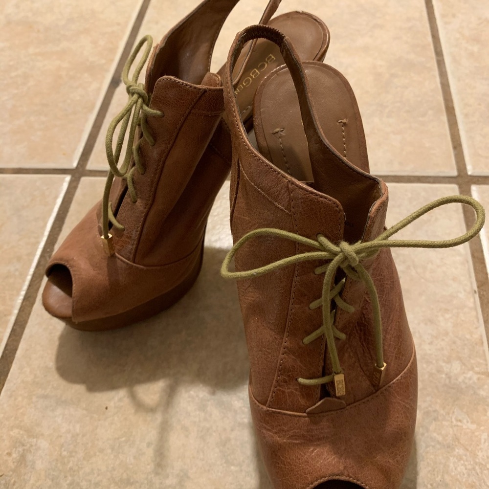 BCBGeneration open toe heeled booties